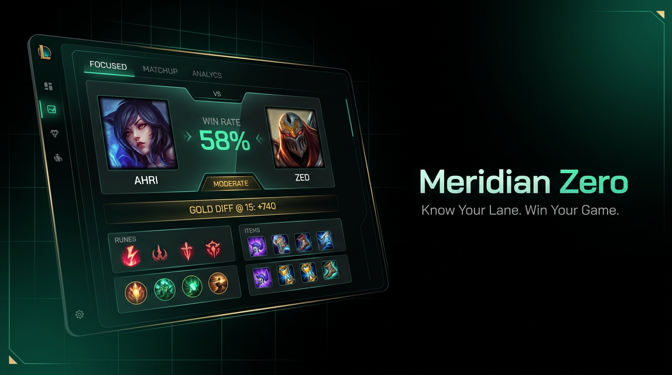 Meridian Zero matchup intelligence preview